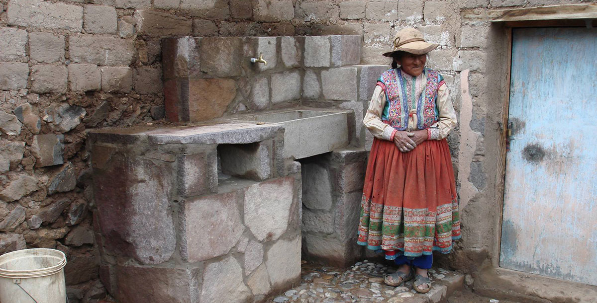 Agua corriente en viviendas tradicionales