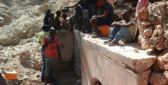 Noticia sistema de bombeo de agua Haití